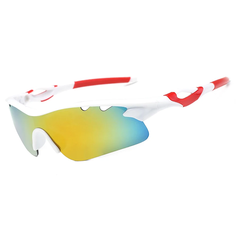 UV400 походные охотничьи очки вентилируемые военные тактические очки наружные антиударные страйкбол Пейнтбол Очки для стрельбы - Цвет: White Red