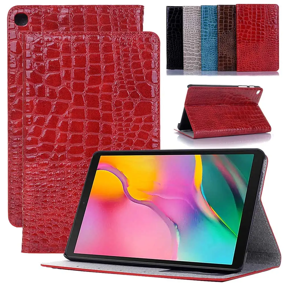 Ультратонкий кожаный чехол с крокодиловым узором для Samsung Galaxy Tab A 8 0 дюймов 2019 S Pen