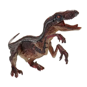 

Simulation Dinosaur Model Toy With Movable Lower Jaw And Arms Raptor Animal Diecast Model Birthday Gift for Children Kids