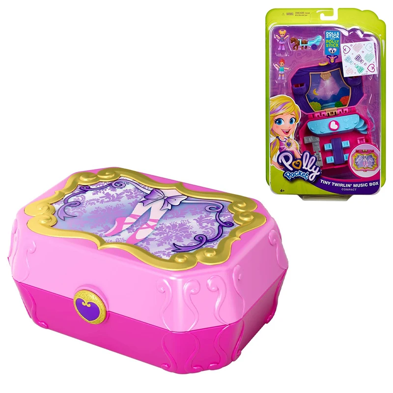 Оригинальная карманная кукла Mattel Polly Скрытая мини сцена для девочек домашние