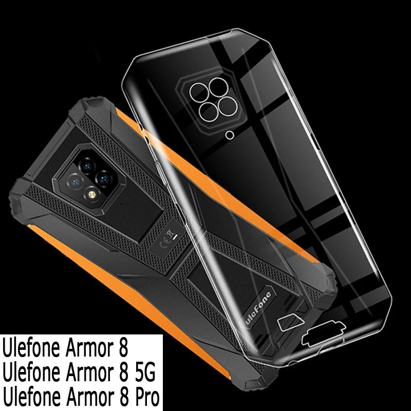 GYDQQKJ DQG per Ulefone Armor 8 Pro Custodia, Nero Ultrasottile Silicone Case TPU Shell Morbida Sottile Protettivo Copertura Antiurto Cover per Ulefone Armor 8 Pro (6.10) - OP11