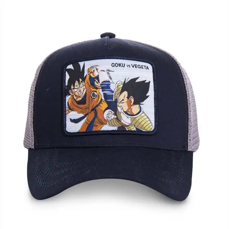 Новая брендовая бейсболка GOKU vs VEGETA Dragon Ball Snapback, хлопковая бейсболка для мужчин и женщин в стиле хип-хоп, шляпа для папы, сетчатая шапка для грузовика, Прямая поставка - Цвет: GOKU vs VEGETA