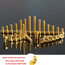 M2 m2.5 m3 m4 m5 allen parafuso titânio banhado a ouro sextavado soquete serrilhado tampa copo cabeça parafusos comprimento 4-55mm