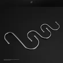 

S-shaped Stainless Steel Hook For Kitchen Bedroom Wardrobe Multifunctional S-shaped Hook Bracket Hook Hanging Storage Tools