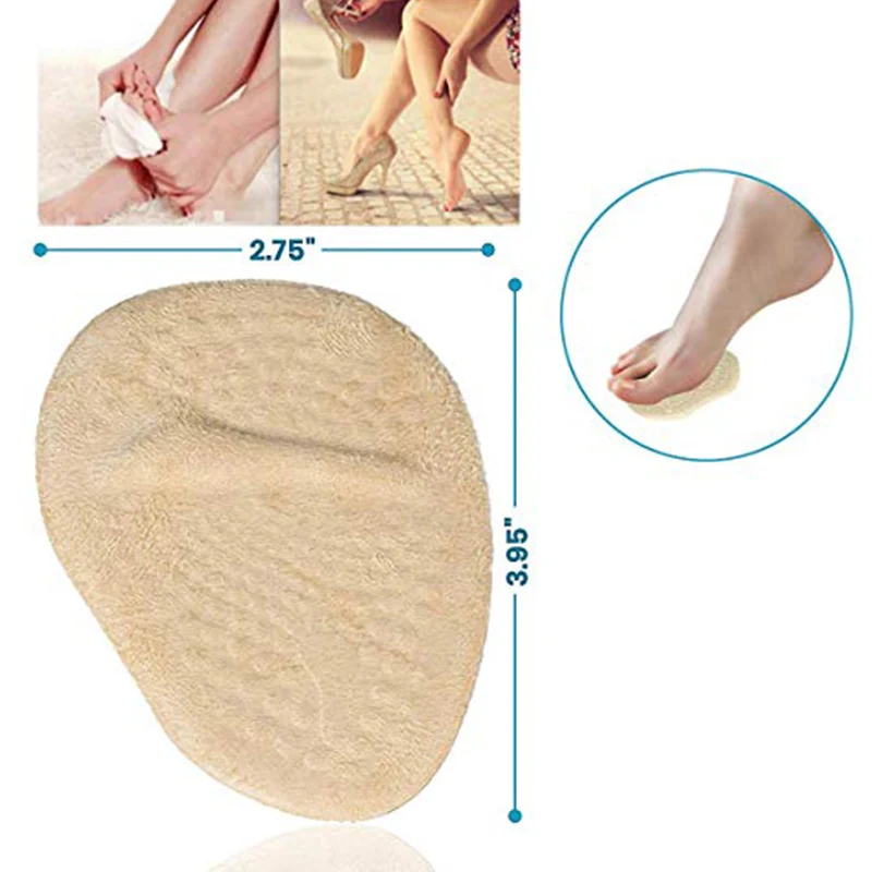 3 Pairs Metatarsal Pads Professional Reusable Silicone Ball Foot Cushions Shoe Inserts TC21