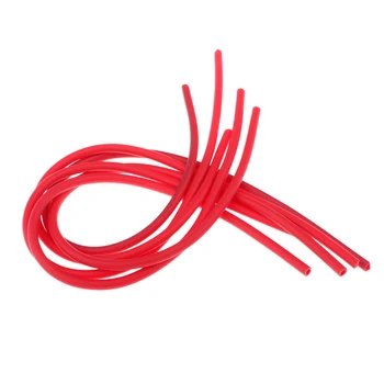 

10Pcs 3mm Soft Silicone Fishing Tubing Sleeves Tube Yellow and Red