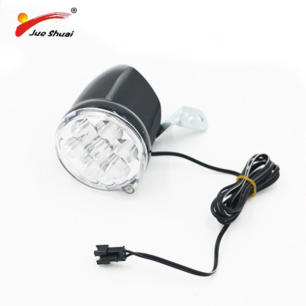 

36V LED Bike Light Front bright Light 120CM Wire Waterproof Electric Bike Light safer in night Battery powered Bicycle lamp