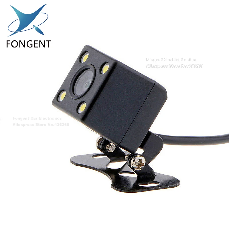 Fongent-HD-CCD-4-LED-Reverse-Camera-140-Angle-Universal-Car-Rear-view-Camera-IP67-Waterproof-fongent