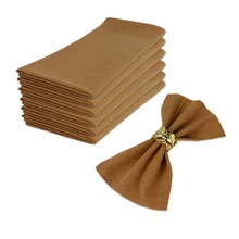 

Set of 10 Pieces 60X60cm Cotton Dinner Napkins Christmas Decor,Soft Durable Square Table Accessories/Kitchen Napkins,For Wedding