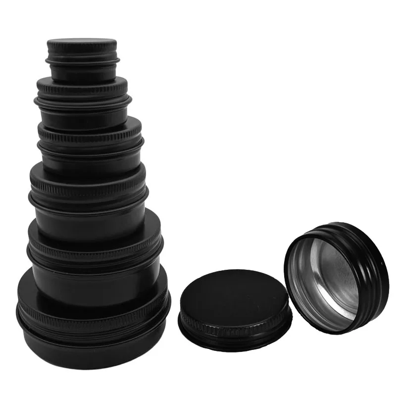 

100 шт., пустые металлические контейнеры для блеска для губ