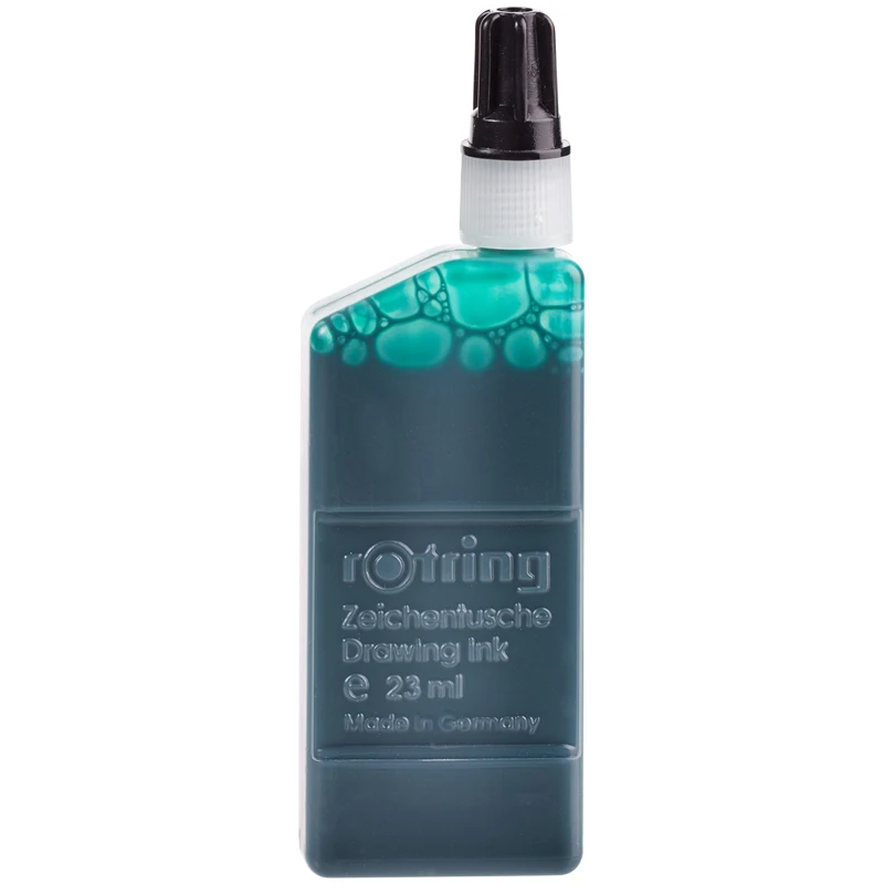 Чернила для изографа Rotring 23 мл зеленый картон упаковка | Канцтовары офиса и дома