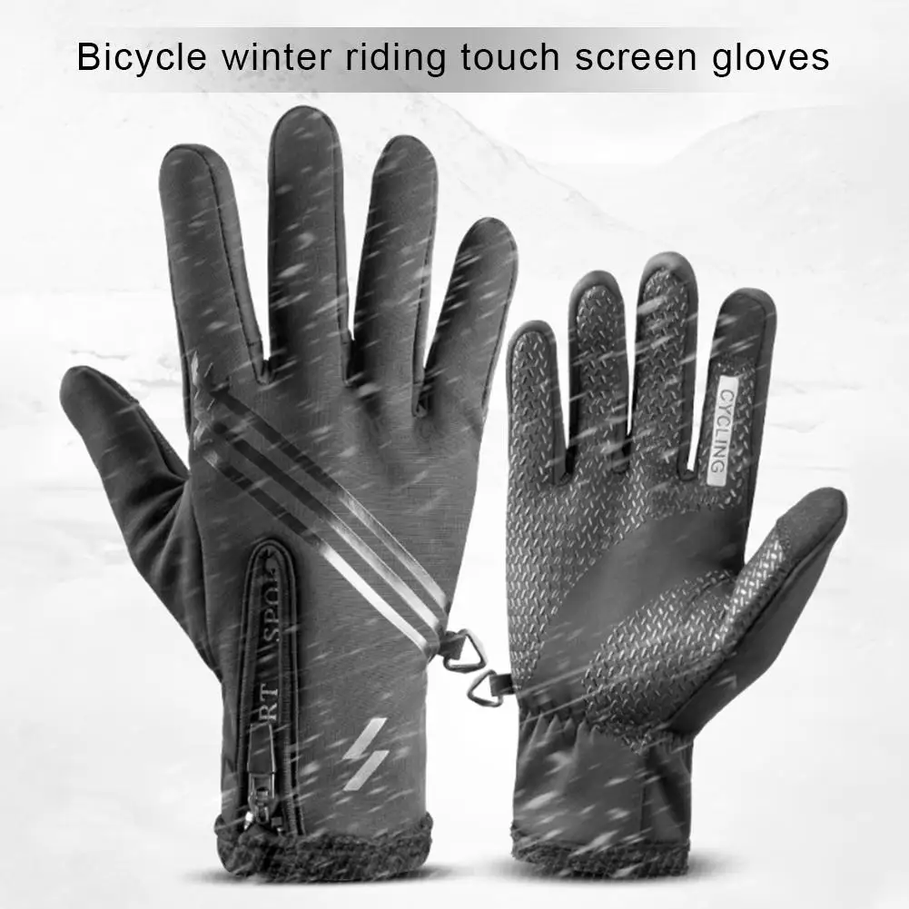 Waterproof Windproof Thermal Gloves Winter Touch Screen Warm Gloves For Cycling Riding Running Outdoor Sports