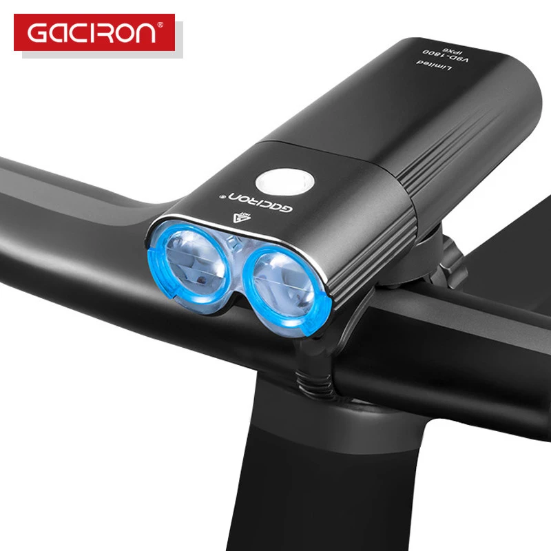 Велосипедный светильник GACIRON 400 1800LM Профессиональный для головы велосипеда с