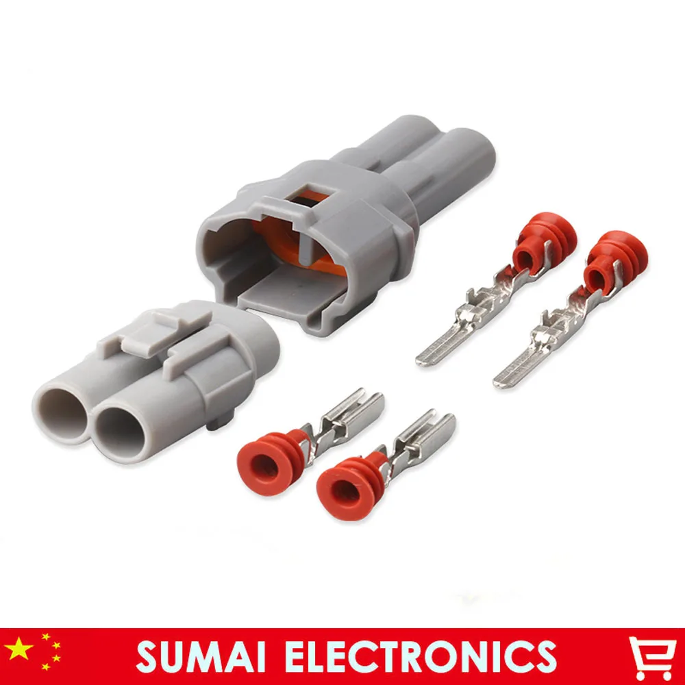 

Grey 2 Pin 2.0mm 6187-2311 6180-2321 auto connector,2P Car electrical connector plug for Honda,Nissan,Toyota,SUMITOMO ect