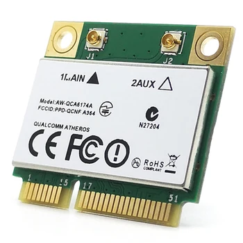

Atheros QCA6174 1200M 2.4G / 5G Dual Frequency Mini PCIE Wireless Network Card + Bluetooth 4.1 laptop Accessories