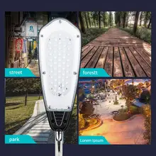 1950LM с сумерками до рассвета, безопасность сада с датчиком, водонепроницаемый Ip65, светодиодный уличный светильник для гаража, прочный, яркий, индукционный светильник для улицы