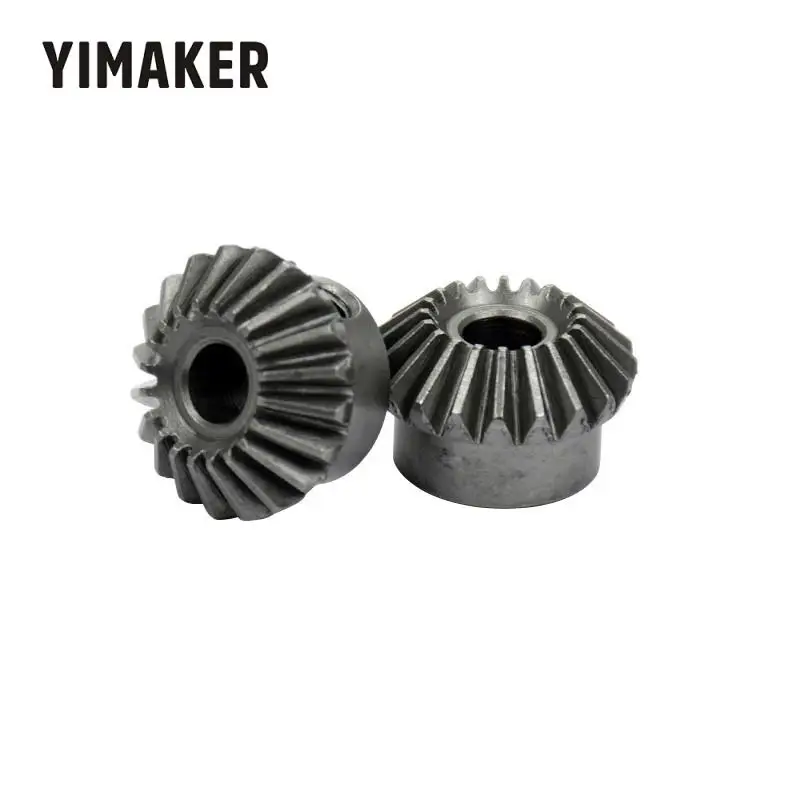 YIMAKER 2 шт. 6 мм Металлические конические шестерни 1 модуль 20 зубьев с внутренним