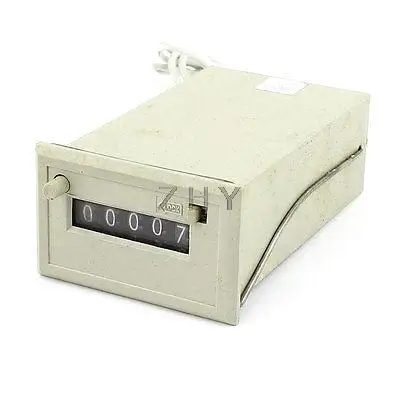 

CSK5 NKW AC 220V Electrical Count 5 Digit Electronmagnetic Counter Gray