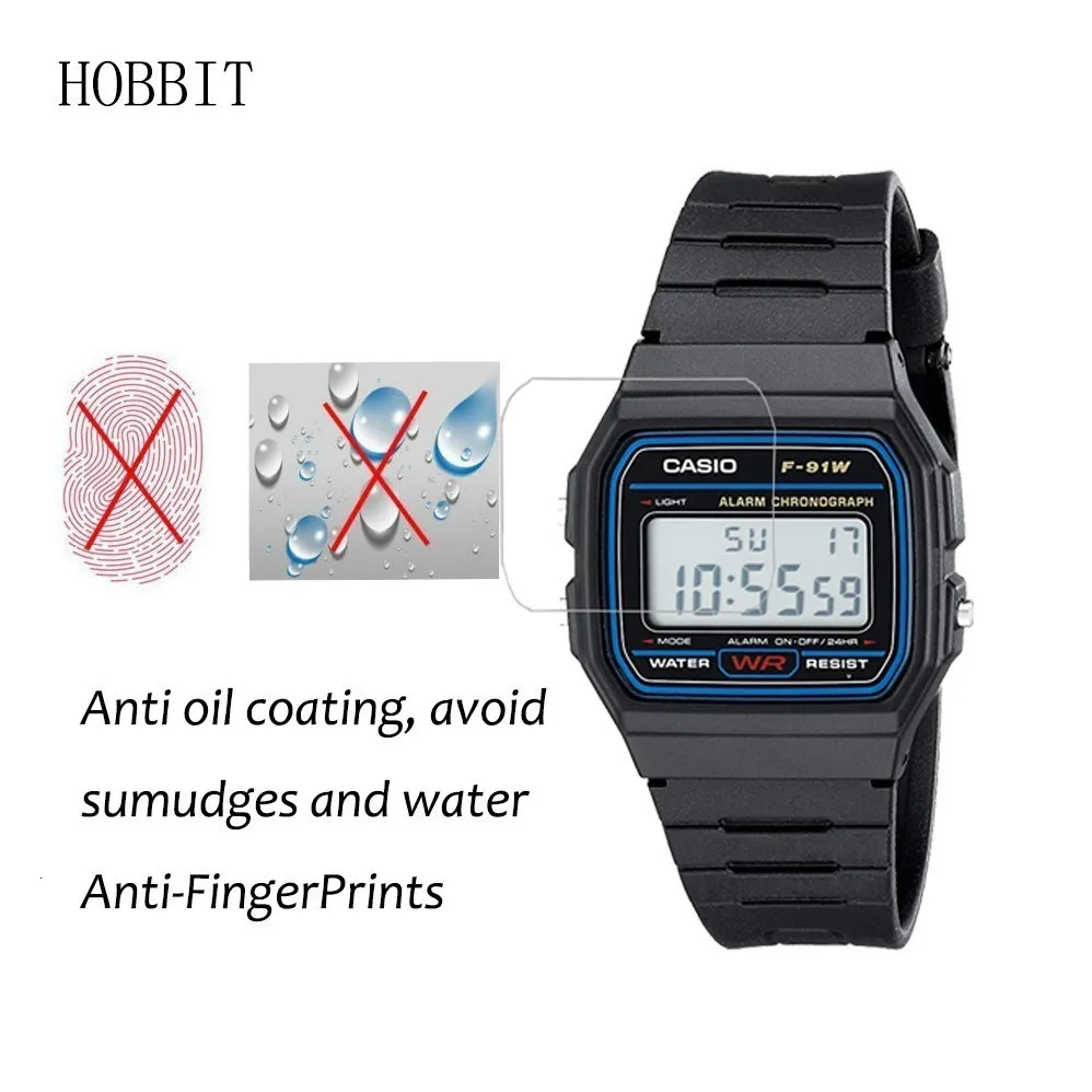 3 упаковки нано Взрывозащищенный протектор экрана для Casio мужской классический F91W-1 высокой четкости анти-шок Smartwatch lcd защитная пленка