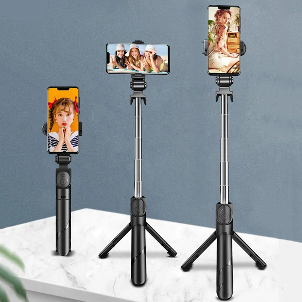 휴대폰 셀카봉 텔레스코픽 셀카 삼각대, 라이브 스트리밍, 블루투스 4.0, 스마트폰 거치대, 흰색