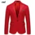 Men Slim Fit Office Blazer Jacket Fashion Solid Mens Suit Jacket Wedding Dress Coat Casual Business Male Suit Coat