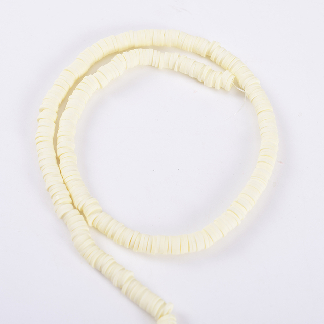 30 Colors 6mm Recyclable Polymer Clay Disc Spacer Beads Necklace Bracelet Handmade Loose Charms Beads For Jewelry Making