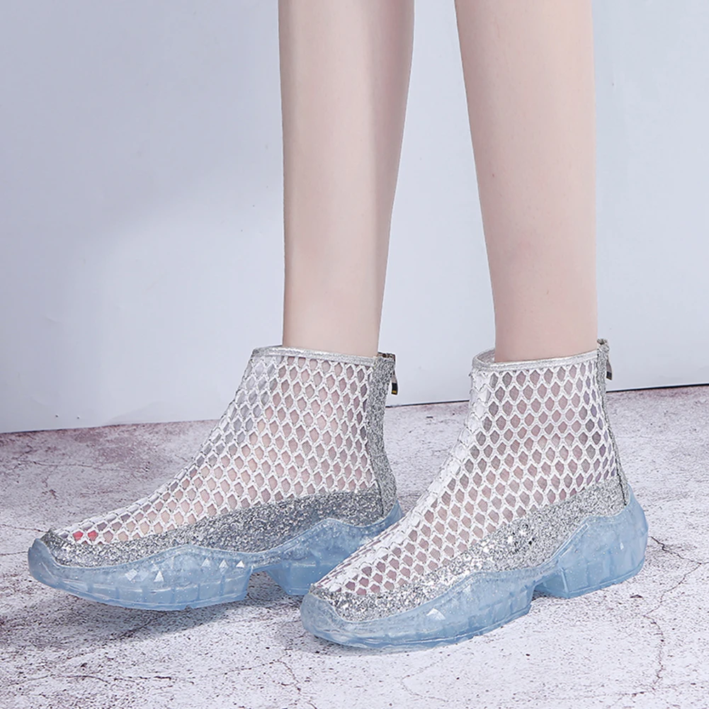 

Lapolaka New Wholesale Sexy Air Mesh Summer Boots Female Comfortable Brand women's Sandal Shoes Woman