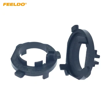 

FEELDO 2Pcs 2X H1 LED Headlight Holder Adapters For KIA K7 Cadenza Hyundai H1 Wagon Lamp Base Bulb Holder #FD6400