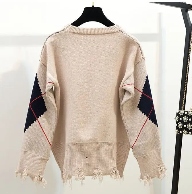 New Arrival Women Sweater Clothes Sets O-Neck Batwing Long Sleeve Plaid Knit Pullover Tops+Plaid Woolen Pleated Mini Skirt