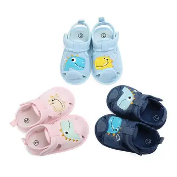 

Summer Baby Boys Girls Animal Print Breathable Anti-Slip Sandals Toddler Soft Soled First Walkers Shoes