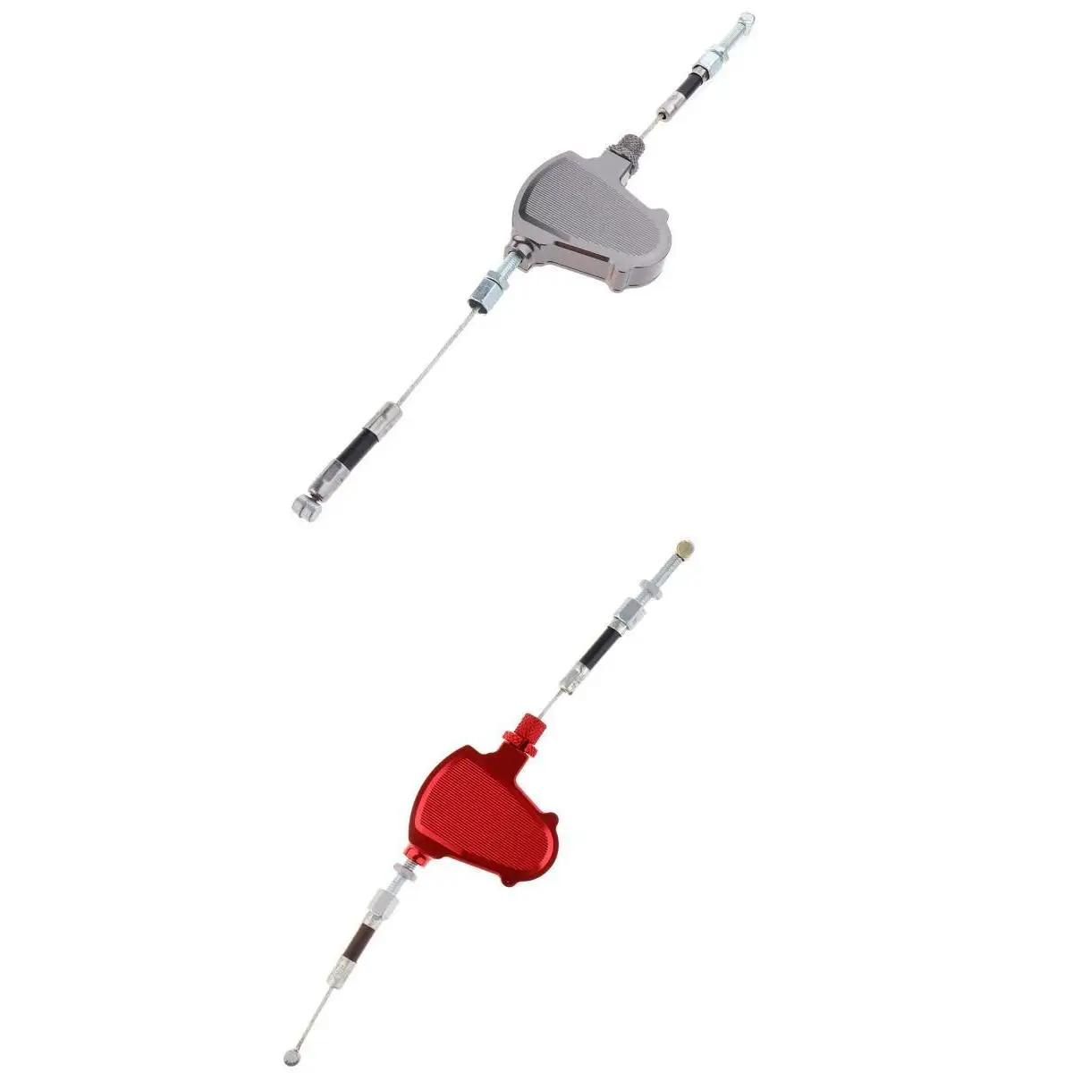 

Red + Silver, 2 packs CNC Stunt Clutch Pull Cable Lever Replacement, Motorcycle Assembly, Labor Saving