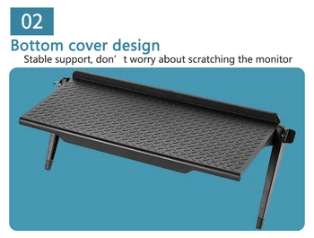 

Storage Rack TV & Computer Display Rack Bracket Top Shelf Adjustable Holder