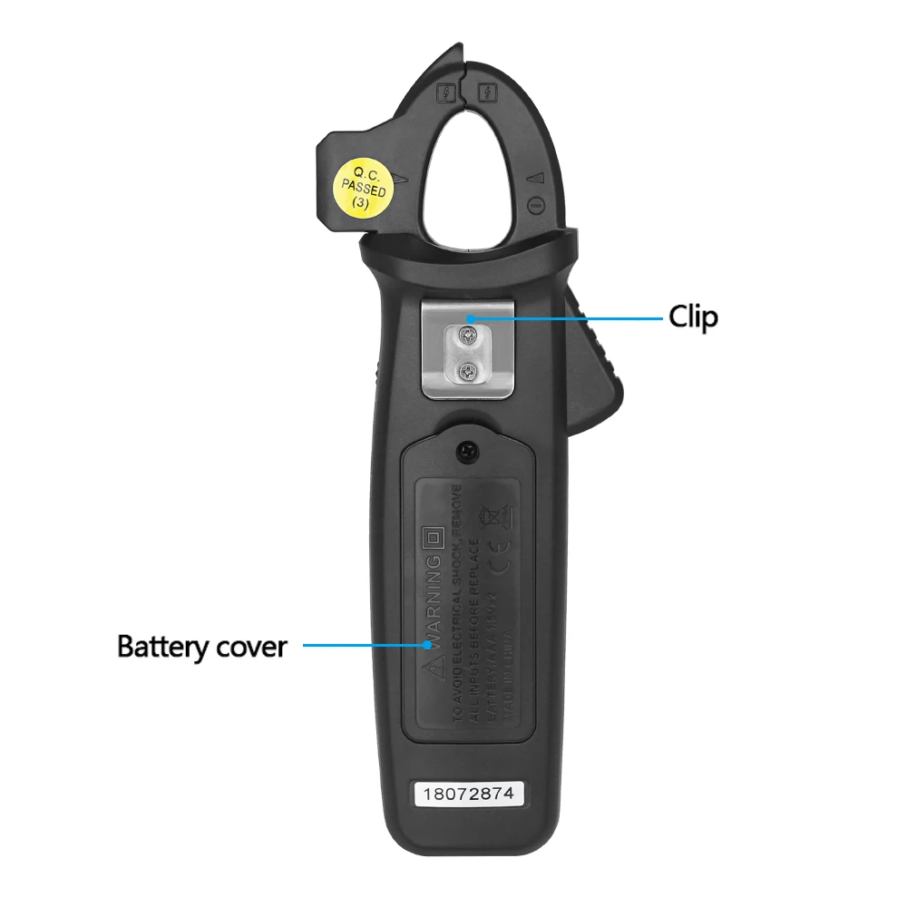 

Hot BSIDE Digital Clamp Meter Professional LCD Multimeter AC/DC Voltage Current Capacitance Continuity Test Temperature Tester