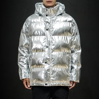 

PViviYong 2019 Winter high quality hooded coat men，fabrics waterproof jacket men parka plus-size M-3XL M02