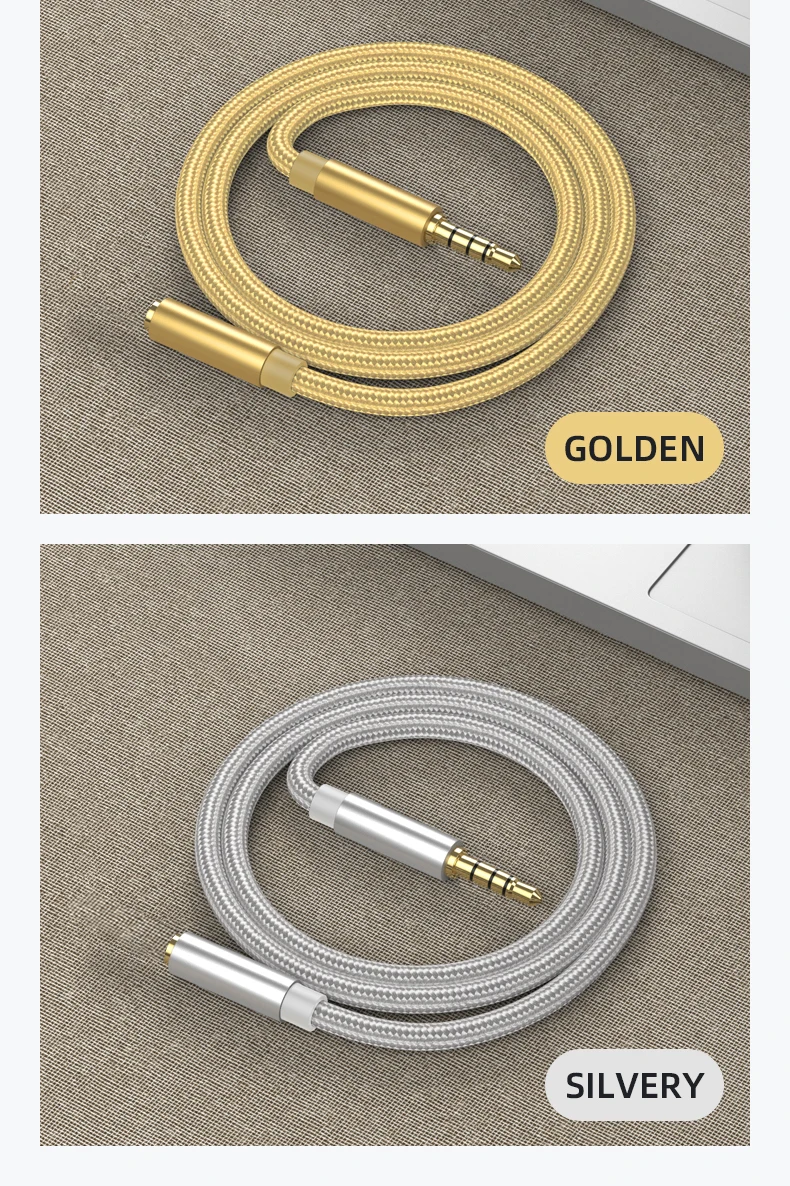 3,5mm Jack Aux Kabel Audio Verlängerung Kabel Für Kopfhörer Lautsprecher Extender Kabel Für Handy Auto PC Verstärker MP3/MP4 Player – Detail 10