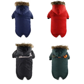 

Pet Dog Clothes Winter Warm Dog Windproof Coat Reflective Dogs Jacket Thicker Cotton Coats Padded Chihuahua Apparel Pet Supplies