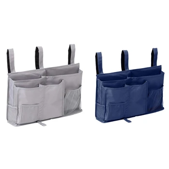 

Bedside Caddy Hanging Storage Bag Holder Bedside Organizer with 8 Pockets & Bedside Storage Caddy, Bunk Bed Organizer