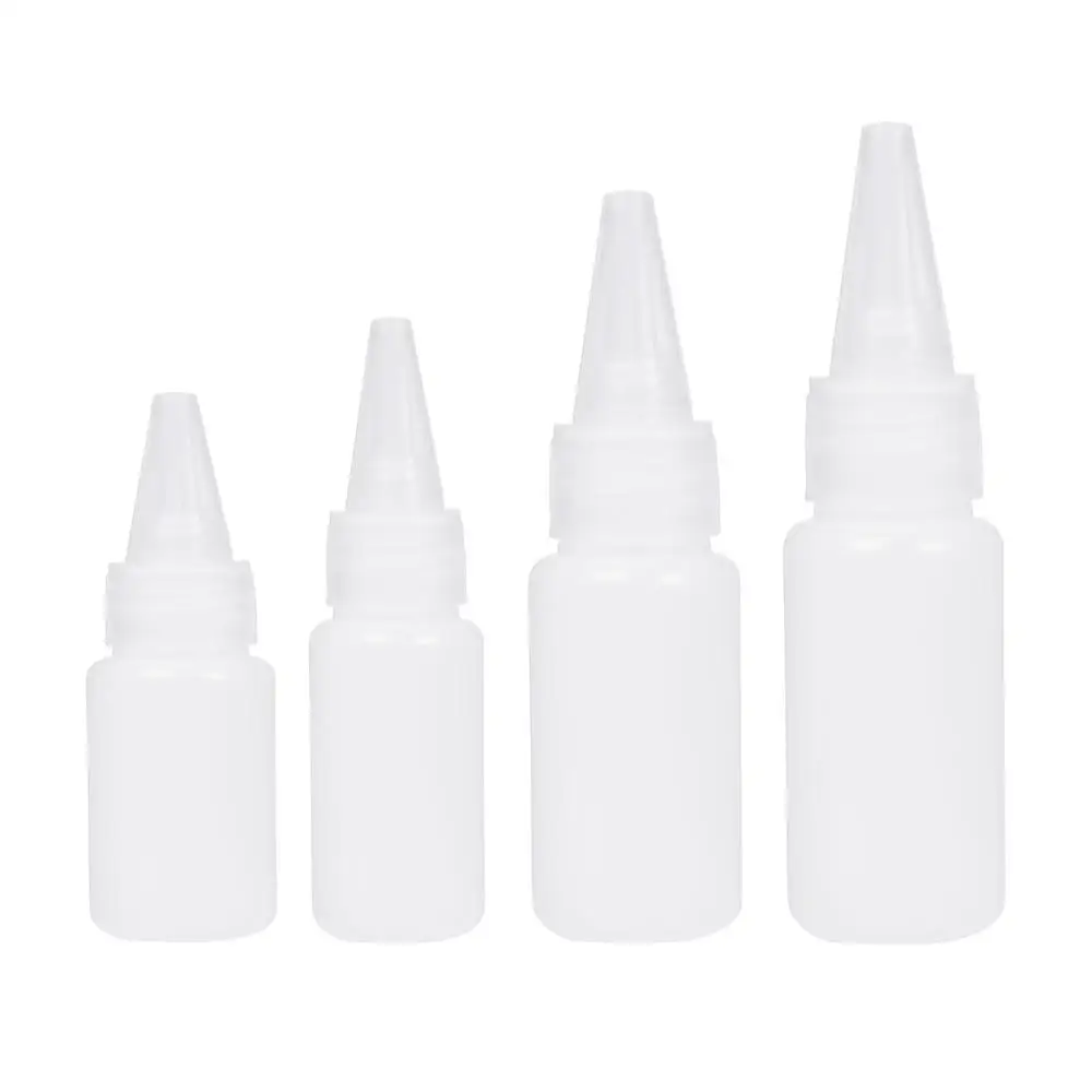 20 Pcs 10ml 20ml Empty Plastic Glue Bottles With Screw-On Lids Squeeze  Bottles