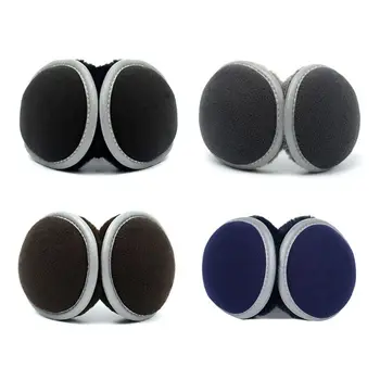 

THINKTHENDO Unisex Winter Polar Fleece Earmuffs with Reflecitve Strip Plush Lining Ear Cover