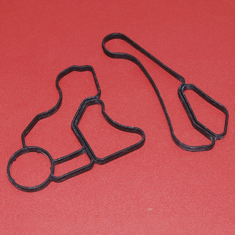 2x Engine Oil Filter Gasket Cooler Housing Seal for BMW E60 E61 E70 E71 E90 E91 11427537293 11427525335 11428637820 11428637821 rubber o ring gaskets