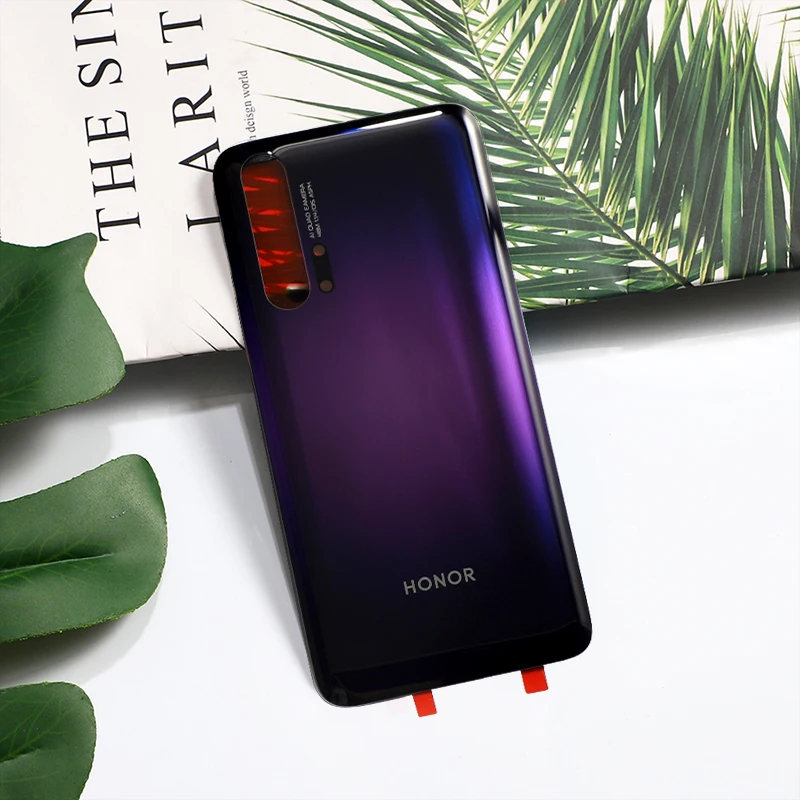 Официальный чехол из закаленного стекла для huawei Honor 20 Pro, корпус батареи, задняя крышка, оригинальная замена для Honor 20 Pro