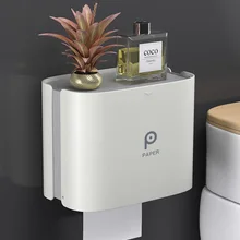 Ткань для ванной держатель для туалетной бумаги держатель Вешалка для одежды лоток Бесплатный удар водонепроницаемый для туалетной бумаги бумажная трубка креативный лоток