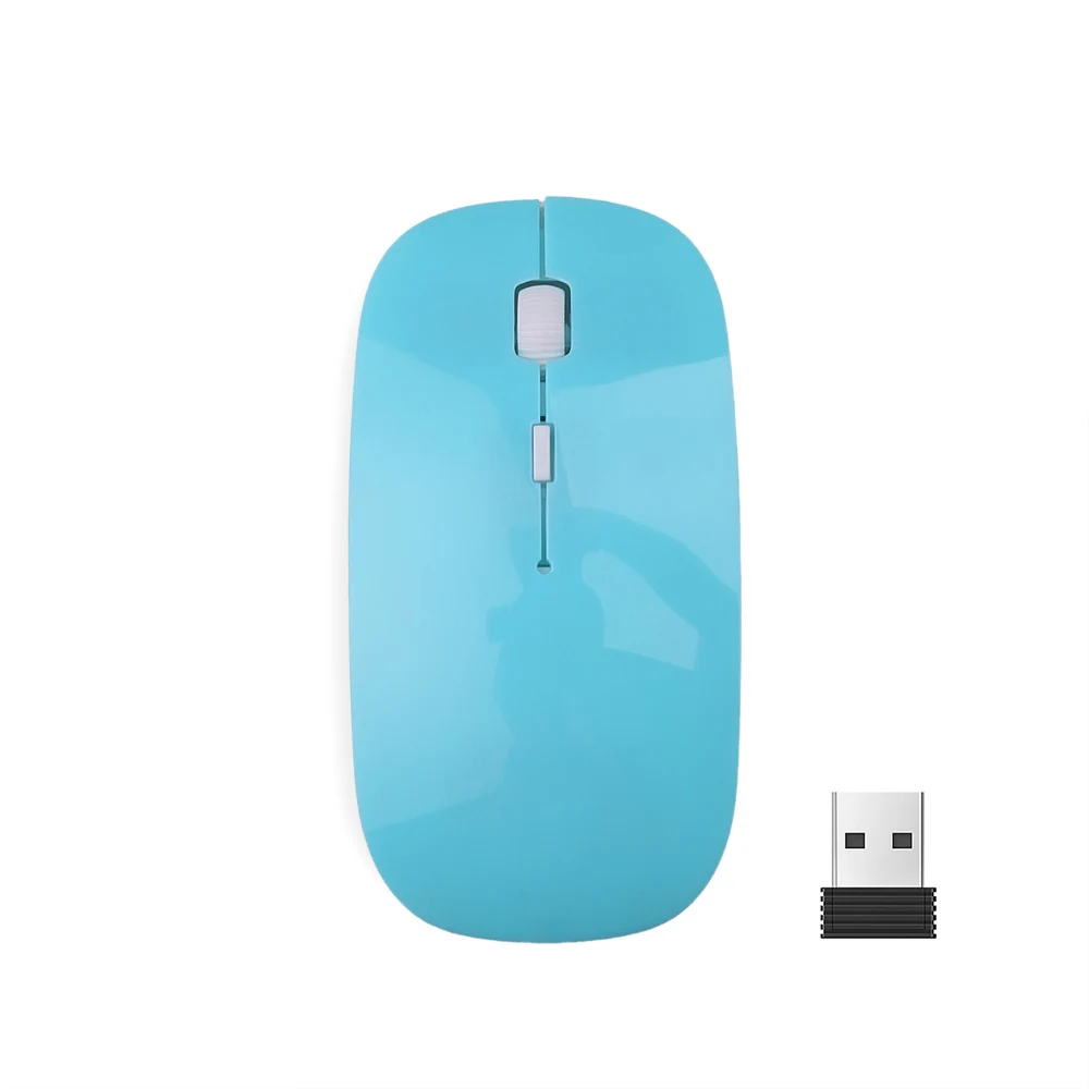 Kebidumei ультра тонкий USB 2 4 ГГц Беспроводной Мышь оптическая тонкая приемник для Apple