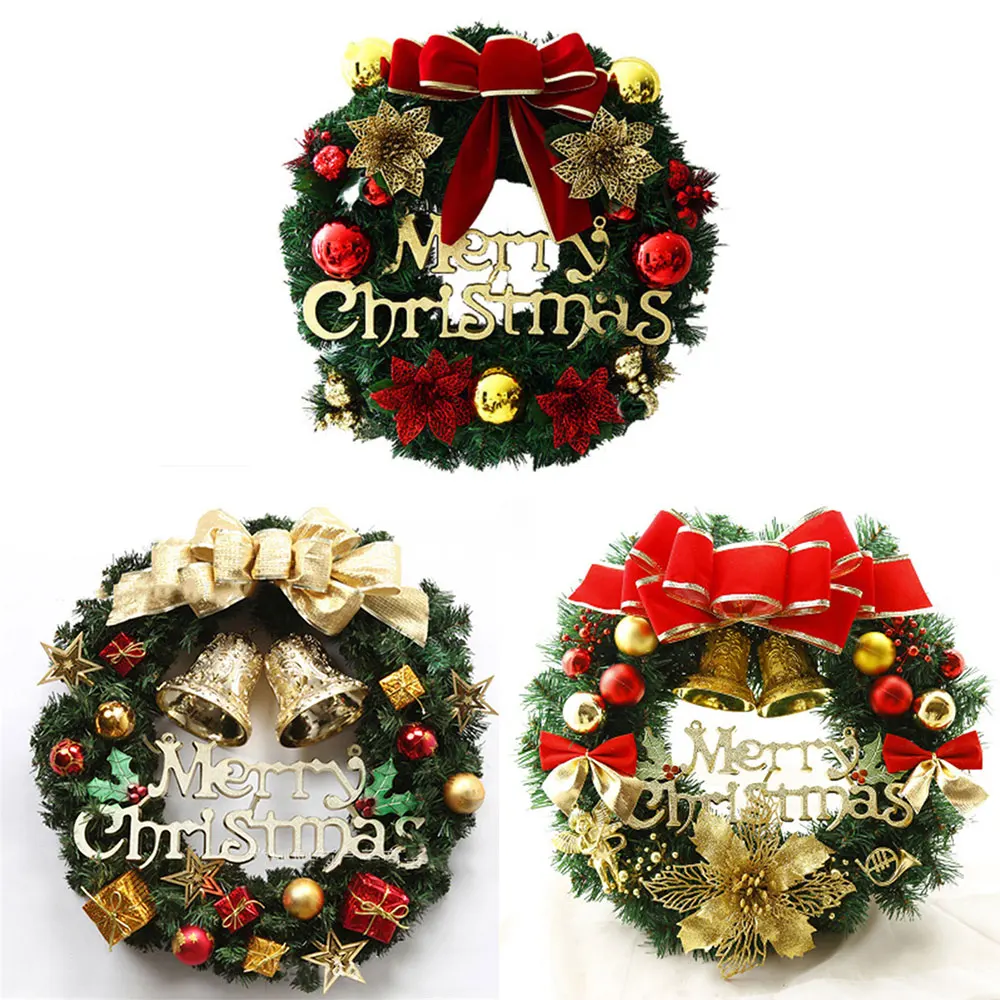 Красочные ПВХ гирлянды украшения Charistmas венок отель дома висячие орнамент DIY ремесло окна Дверной кулон