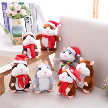 

Puzzle Baby Early Educational Toy Talking Hamster Walking Electric Kids Plush Toy Speak Sound Record Xmas Gifts
