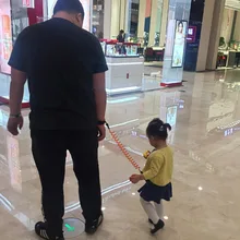 Горячая Детские ремни безопасности пояс для поводка против потери запястья Тяговый канат с паролем