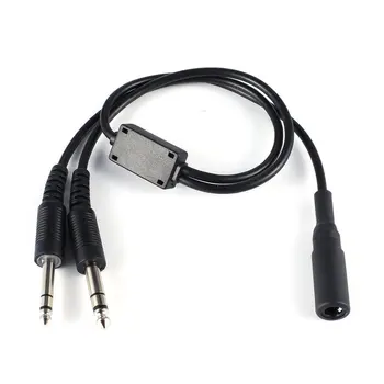 

Replacement Helicopter to General Aviation Headset Adapter Cable David Clark AVCOMM U 174
