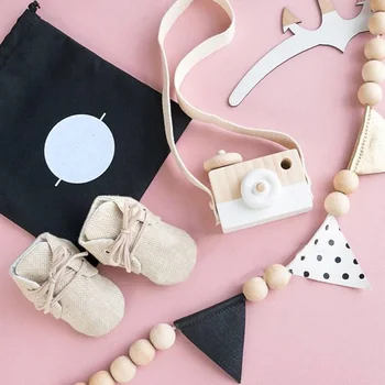

Nordic Style Hanging Wooden Camera Toys Baby Kids Safe Educational Toys Fashion Home Photography Prop Decor Gifts