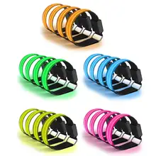 4pcs/lot Durable LED Armbands Wear-resistant Nylon Armbands Night Safety Reflective LED Luminous Glowing Wristband