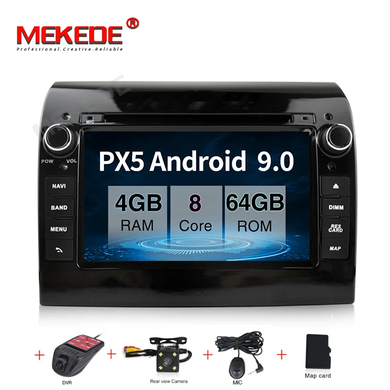 " Android7.1 Авто Радио автомобильный dvd-плеер gps навигация Мультимедиа Стерео для Fiat Ducato 2008- CITROEN Jumper PEUGEOT Boxer - Цвет: 64G camera DVR
